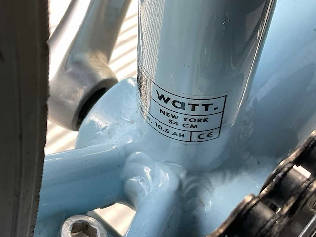 Watt new york blue edition elektrische fiets - afbeelding 7 van  8