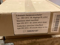 Watts europe hkv 2013 rvs vloerverwarmingverdeler 5-groeps (4x) - afbeelding 2 van  2