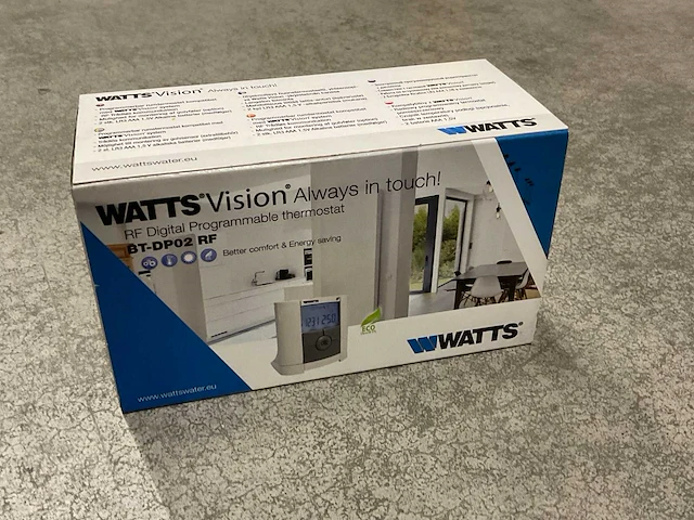 Watts vision bt-dp02 rf rf programmeerbare thermostaat - afbeelding 1 van  1