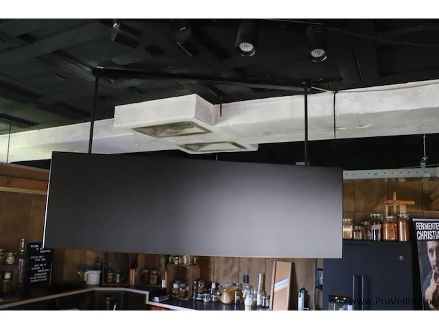 Wave design afzuigkap v.v. ledverlichting - 120x32x38cm - afbeelding 1 van  9