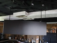 Wave design afzuigkap v.v. ledverlichting - 120x32x38cm - afbeelding 1 van  9