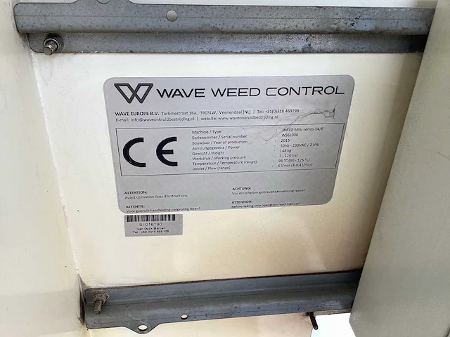 Wave weed control mini serie 14/6 hogedrukreiniger - afbeelding 6 van  14
