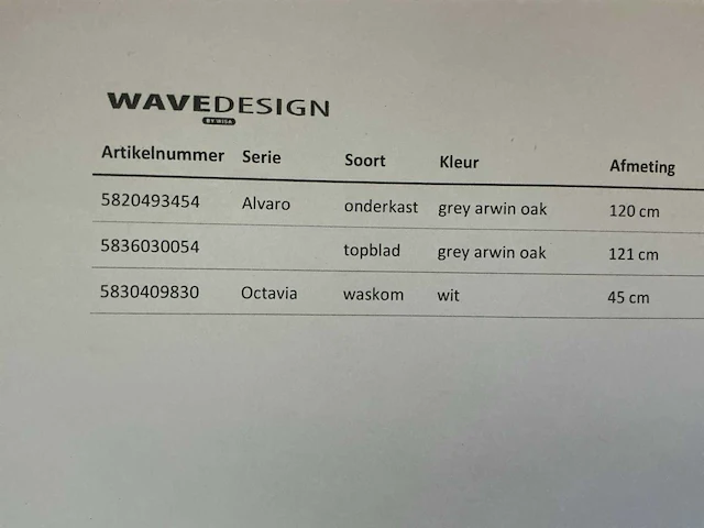Wavedesign alvaro badmeubelset - afbeelding 6 van  7