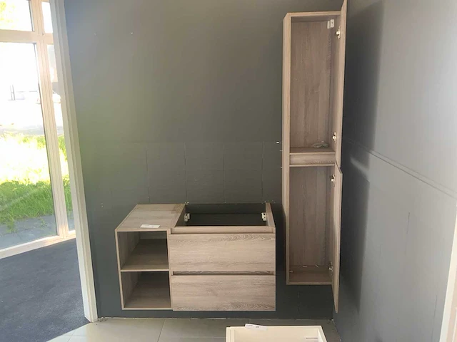 Wavedesign badmeubelset oak 90 cm - afbeelding 2 van  8