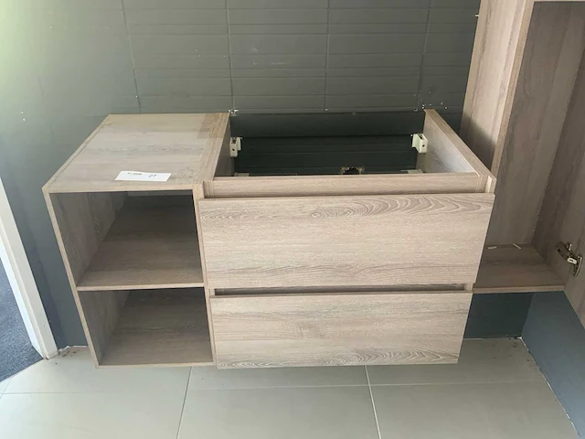 Wavedesign badmeubelset oak 90 cm - afbeelding 3 van  8