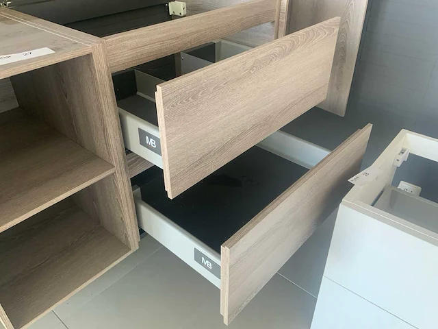 Wavedesign badmeubelset oak 90 cm - afbeelding 5 van  8