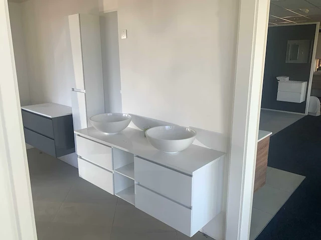 Wavedesign badmeubelset wit 150 cm - afbeelding 1 van  9