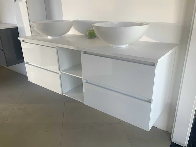 Wavedesign badmeubelset wit 150 cm - afbeelding 2 van  9