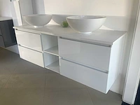 Wavedesign badmeubelset wit 150 cm - afbeelding 2 van  9