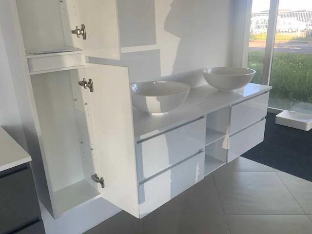 Wavedesign badmeubelset wit 150 cm - afbeelding 5 van  9