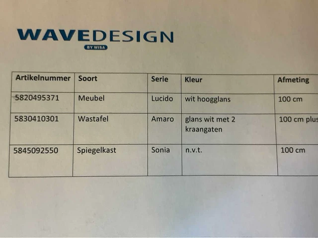 Wavedesign lucido badmeubelset - afbeelding 8 van  8
