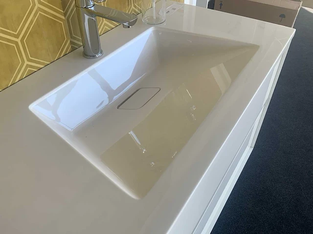 Wavedesign pescara hoogglans wit 90cm badmeubelset - afbeelding 7 van  9