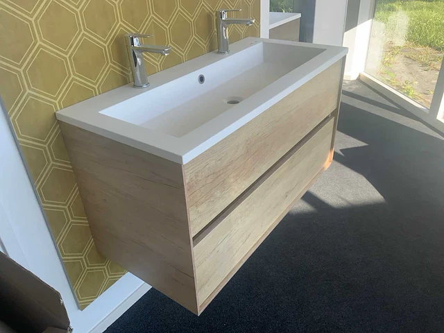 Wavedesign pescara natural oak badmeubelset - afbeelding 5 van  9