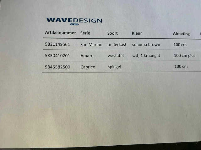 Wavedesign san marino badmeubelset - afbeelding 6 van  6
