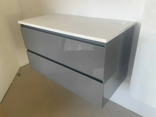 Wavedesign wastafel onderkast 90cm - afbeelding 2 van  5