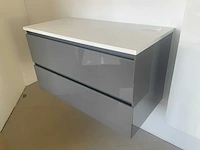 Wavedesign wastafel onderkast 90cm - afbeelding 2 van  5