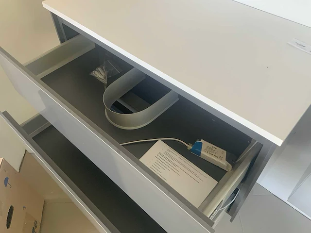 Wavedesign wastafel onderkast 90cm - afbeelding 4 van  5