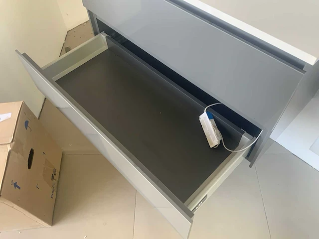 Wavedesign wastafel onderkast 90cm - afbeelding 5 van  5