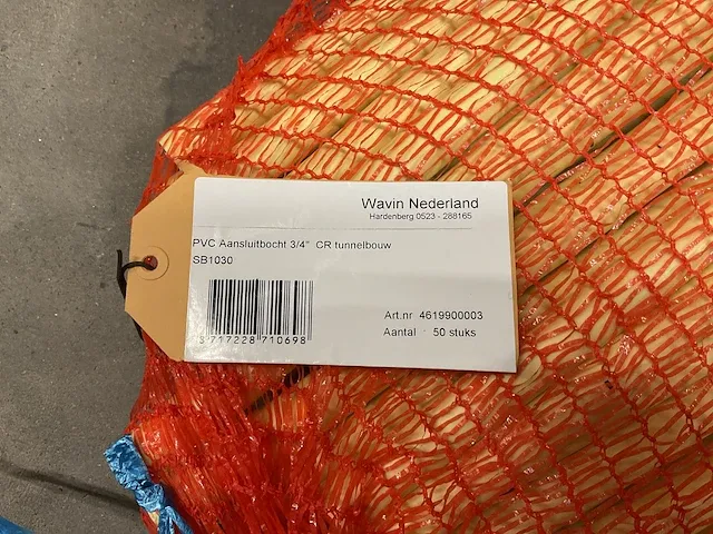 Wavin - cr tunnelbouw - sv1030 - doos á 250 stuks pvc aansluitbochten - afbeelding 2 van  5