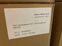 Wavin - cr tunnelbouw - sv1030 - doos á 250 stuks pvc aansluitbochten - afbeelding 4 van  5