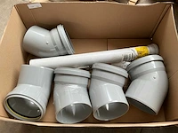 Wavin pvc bocht (4x) - afbeelding 1 van  3