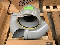 Wavin pvc rio bocht 45 graden (4x) - afbeelding 1 van  3