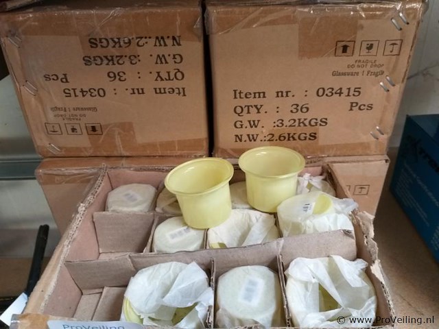 Waxinelichthouders - 180 x - afbeelding 1 van  4