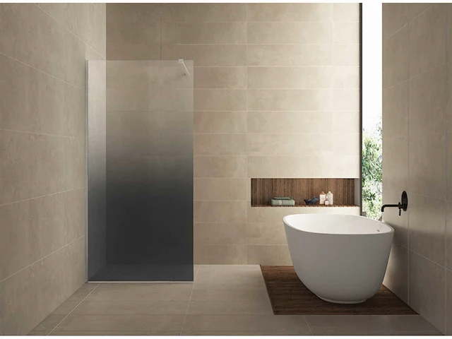 Wb - 20.3560 - glasplaat slim rook naar helder glas. 90x200 - afbeelding 1 van  3