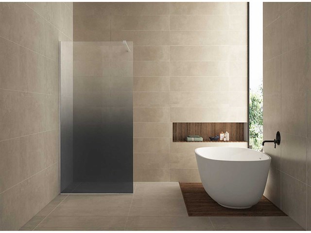 Wb - 203560 - glasplaat slim rook naar helder glas. 90x200 - afbeelding 1 van  3