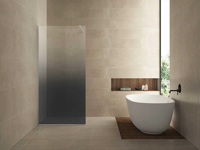 Wb - 20.3561 - glasplaat slim rook naar helder glas. 100x200 - afbeelding 1 van  3