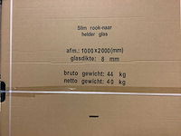 Wb - 20.3561 - glasplaat slim rook naar helder glas. 100x200 - afbeelding 3 van  3