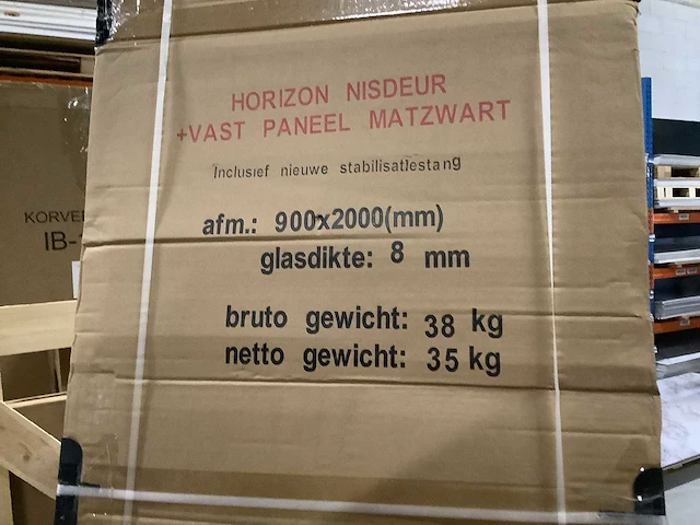 Wb - 20.3571 - horizon door r/l matblack 90x200 cm - afbeelding 2 van  3