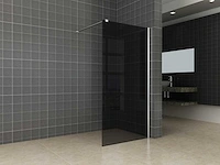 Wb - 20.3972 - comfort inloopdouche 90x200 cm rookglas - afbeelding 1 van  3