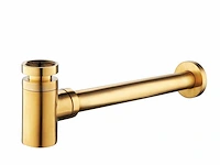 Wb - 33.5416 - 3x star luxe sifon laag 11/4 geborsteld messing. - afbeelding 1 van  4