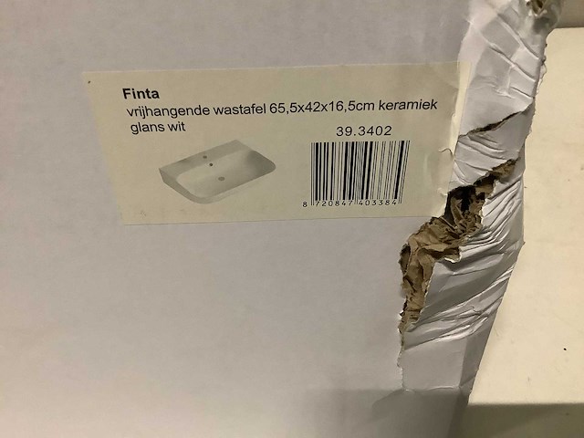 Wb - 39.3402 - vrijhangende wastafel - afbeelding 3 van  3