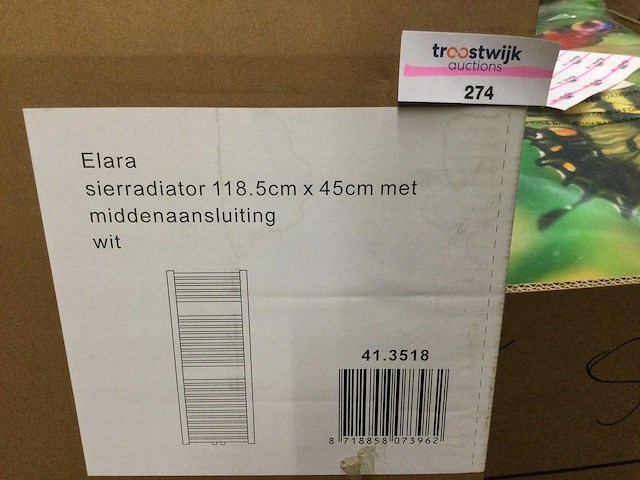 Wb - 41.3518 - sierradiator 118,5x45 cm. - afbeelding 2 van  3