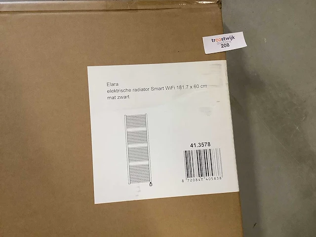 Wb - 41.3578 - elektrische radiator smart wifi 181,7 x 60 cm mat zwart - afbeelding 2 van  4