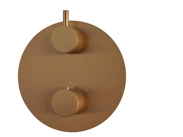 Wb - caral 29.2542 - afbouwdeel inbouwthermostaat 2 weg - afbeelding 1 van  3