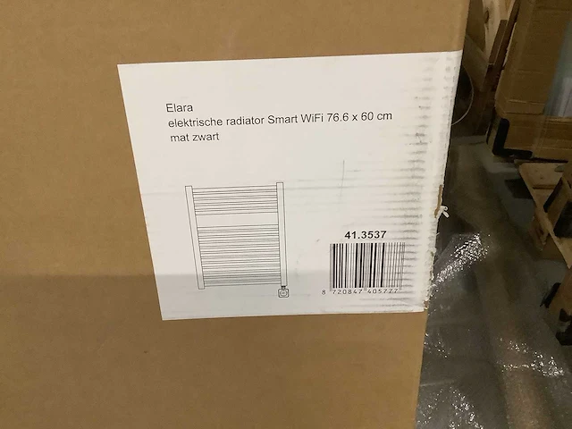 Wb - elara 41.3537 - elektrische radiator smart wifi 76,6 x 60 cm mat=zwart - afbeelding 2 van  3