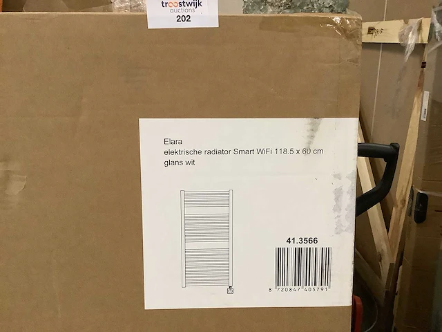 Wb - elara 41.3566 - elektrische radiator smart wifi 118,5 x 60 cm glans wit - afbeelding 2 van  3