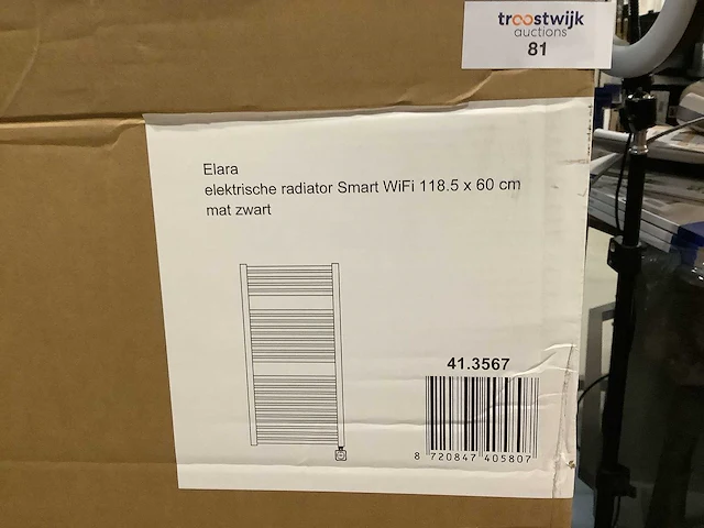Wb - elara 41.3567 - elektrische radiator smart wifi 118,5 x 60 cm mat zwart - afbeelding 2 van  3