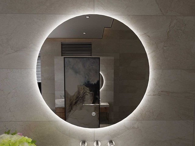 Wb - giro - 38.4401 - spiegel rond 80 cm + led verlichting - afbeelding 1 van  3