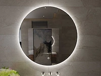 Wb - giro - badkamerspiegel diameter 80 cm, frameloos led verlichting rondom. - afbeelding 1 van  3