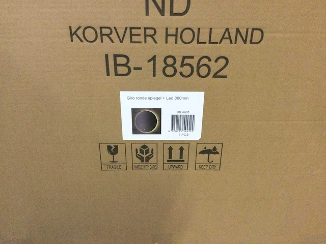 Wb - giro - badkamerspiegel diameter 80 cm, frameloos led verlichting rondom. - afbeelding 2 van  3