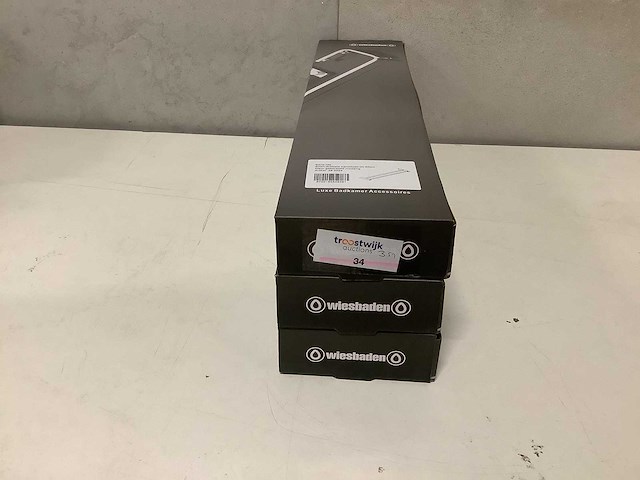 Wb - ida 28.5024 - dubbele handdoekrek 60 cm lang. (3x) - afbeelding 1 van  3