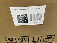 Wb - lista nera - spiegel rond 100 cm. met led verlichting dimbaar - afbeelding 3 van  3