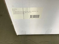 Wb - nomi 38.3711 - spiegel met lijst ovaal met led, dimbaar en spiegelverwarming 50x100 cm - afbeelding 2 van  3