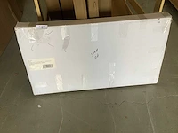 Wb - nomi 38.3712 - spiegel met lijst ovaal met led, dimbaar en spiegelverwarming 50x100 cm - afbeelding 2 van  3