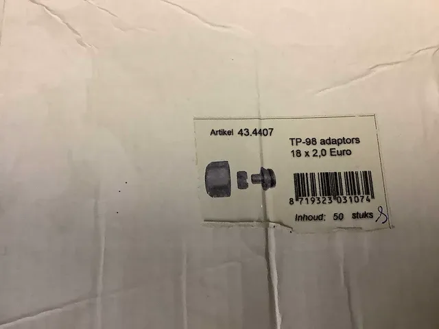 Wb - tp-98 adaptors 18 x 2,0 euro - afbeelding 2 van  3