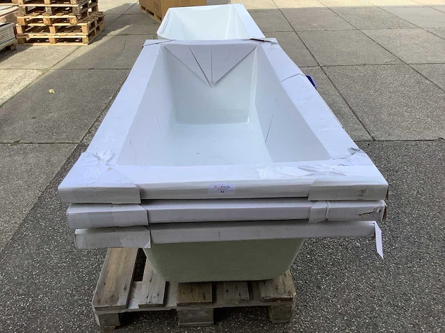 Wb - xellanz santino sq - 3x inbouw duo ligbad 180x80 cm. - afbeelding 2 van  5